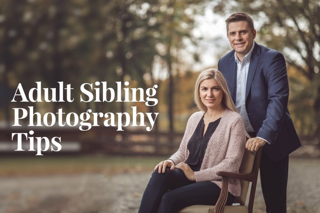 two siblings in a natural setting